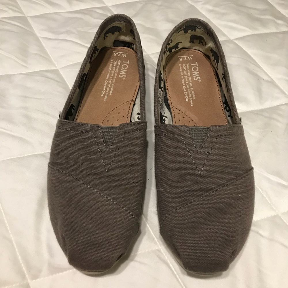 Grey Classic Canvas Toms